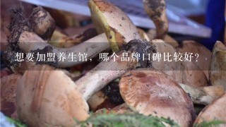 想要加盟养生馆，哪个品牌口碑比较好？