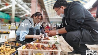 炖鹅茶树菇是不是提前泡好？