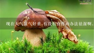 现在天气湿气好重,有没有食疗的办法祛湿啊,感觉体内湿气很重,整体无精打采