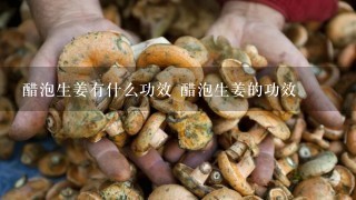 醋泡生姜有什么功效 醋泡生姜的功效