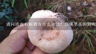 请问铁皮石斛酒有什么功效？到哪里买的到呢？