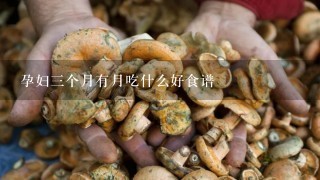 孕妇3个月有月吃什么好食谱