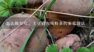 怎么做好吃，土豆猪肉炖粉条的家常做法