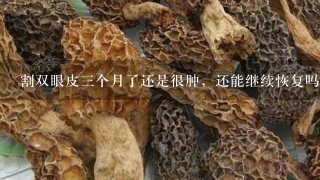 割双眼皮3个月了还是很肿，还能继续恢复吗