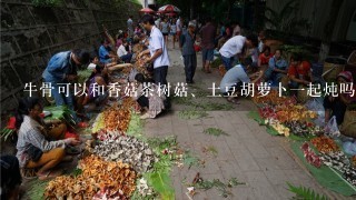 牛骨可以和香菇茶树菇、土豆胡萝卜1起炖吗？