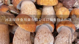 河北绿珍食用菌有限公司目前有什么问题