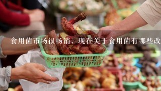 食用菌市场很畅销，现在关于食用菌有哪些改进栽培技