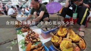 食用菌立体栽培1个平方能放多少袋