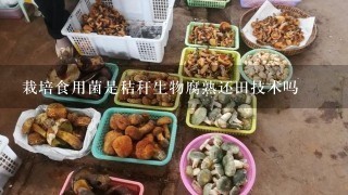 栽培食用菌是秸秆生物腐熟还田技术吗