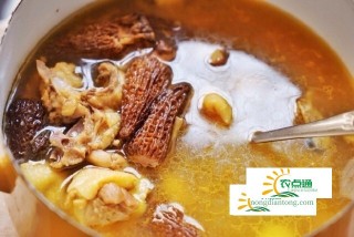 石斛羊肚菌煲汤的做法,第3图