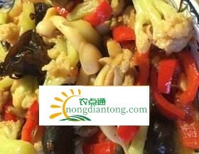 白玉菇能和花菜一起炒吗,第3图