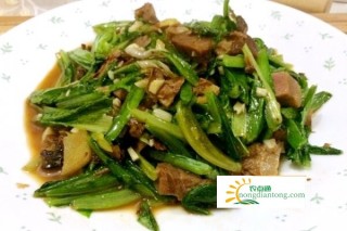 杏鲍菇炒油麦菜的做法,第1图