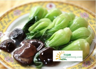 青菜炒香菇的做法,第1图