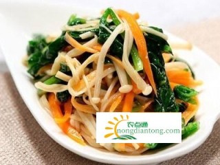 菠菜拌金针菇的做法,第1图