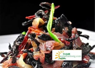 虎掌菌炒肉的做法与功效,第3图