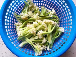  小米椒鲜香菇炒菜花 第2步