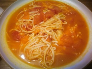  番茄金针菇 浓汤烩 第10步