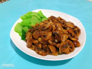  蘑菇油菜 第8步