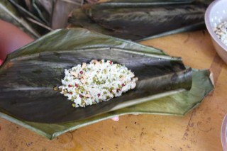  广式香菇花肉粽子（超详细，两种包法） 第5步