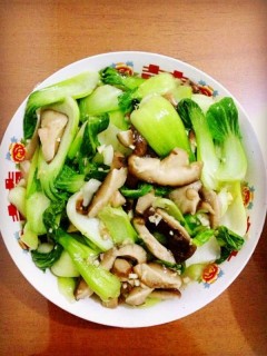  香菇油菜 第3步