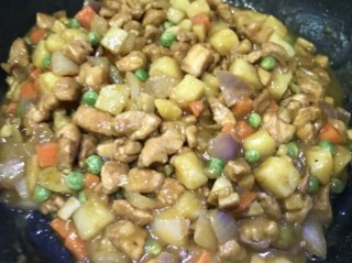  咖喱牛肉蘑菇饭(咖喱鸡肉杏鲍菇饭） 第9步