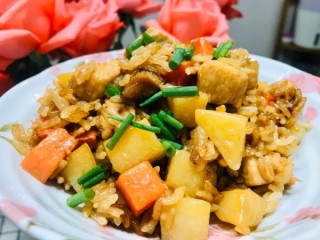  看一遍就学会的土豆鸡肉香菇焖饭（电饭煲） 第13步